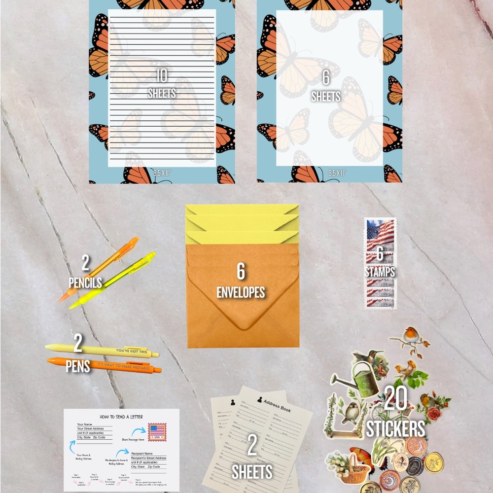 Butterfly Letter-Writing Kit